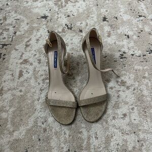 Stuart Weitzman Women's Nearly Nude Block Heel Sandals Size 11